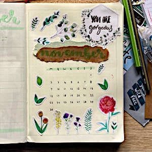 A personalized DIY calendar, designed to bring a touch of individuality to each month.